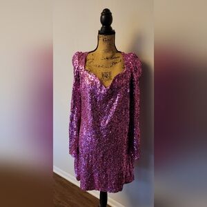 Pink Sequin Dress
